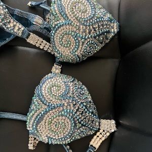 NPC figure suit covered in Swarovski crystals. Looks amazing on the stage.